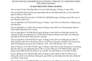 Quyết định 1234/QĐ-UBND năm 2013 hướng dẫn Nghị quyết 03/2013/NQ-HĐND Cao Bằng