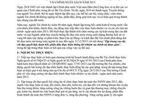 Chỉ thị 03/CT-BTC năm 2013 phát động Kỷ niệm 68 năm thành lập ngành phấn đấu tài chính