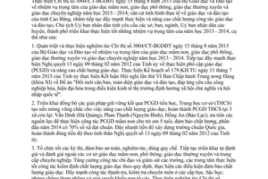 Chỉ thị 13/CT-UBND năm 2013 nhiệm vụ trọng tâm năm học 2013 - 2014 Cao Bằng