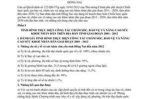 Kế hoạch 6681/KH-UBND 2013 Chiến lược quốc gia bảo vệ chăm sóc sức khỏe nhân dân Đồng Nai