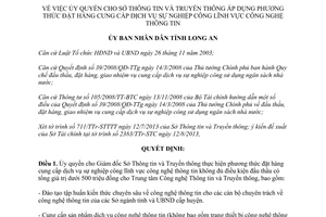 Quyết định 2962/QĐ-UBND 2013 phương thức đặt hàng cung cấp dịch vụ sự nghiệp công Long An