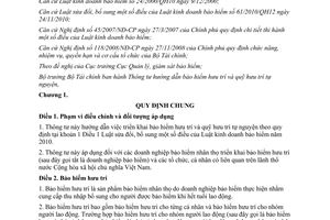 Thông tư 115/2013/TT-BTC Hướng dẫn bảo hiểm hưu trí Quỹ hưu trí tự nguyện