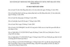 Quyết định 22/2013/QĐ-UBND bảo trì công trình xây dựng Bình Dương