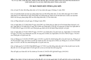 Quyết định 12/2013/QĐ-UBND tỷ lệ thu lệ phí trước bạ lần đầu ô tô dưới 10 chỗ Lạng Sơn