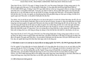 Chỉ thị 13/CT-UBND năm 2013 quản lý vốn đầu tư từ ngân sách vốn trái phiếu Hà Nam