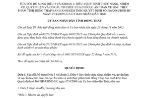 Quyết định 814/QĐ-UBND-HC 2013 sửa đổi quy định kèm theo Quyết định 366/QĐ-UBND-HC Đồng Tháp