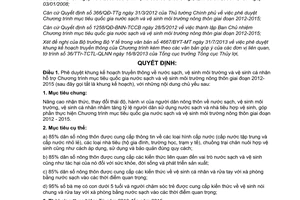 Quyết định 1940/QĐ-BNN-TCTL năm 2013 kế hoạch truyền thông nước sạch vệ sinh môi trường nông thôn