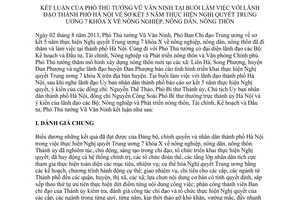 Thông báo 324/TB-VPCP năm 2013 Kết luận buổi làm việc lãnh đạo Thành phố Hà Nội