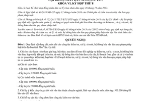 Nghị quyết 83/2013/NQ-HĐND nội dung mức chi kiểm tra xử lý văn bản Phú Yên