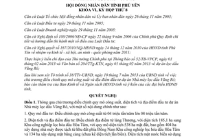 Nghị quyết 86/NQ-HĐND 2013 điều chỉnh dự án Nhà máy lọc dầu Vũng Rô Phú Yên