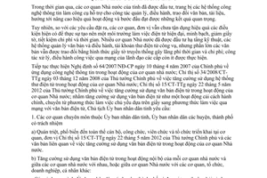 Chỉ thị 14/CT-UBND năm 2013 sử dụng văn bản điện tử trong hoạt động cơ quan Nhà nước tỉnh Cao Bằng