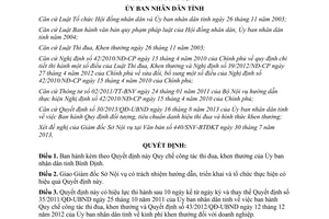 Quyết định 31/2013/QĐ-UBND quy chế công tác thi đua khen thưởng Bình Định