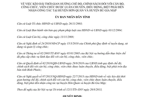 Quyết định 35/2013/QĐ-UBND kéo dài thời gian hưởng chế độ cán bộ viên chức Bình Phước