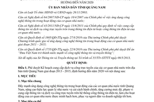 Quyết định số 2664/QĐ-UBND năm 2013 kế hoạch cung cấp dịch vụ công trực tuyến Quảng Nam