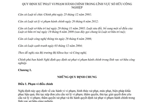 Nghị định 99/2013/NĐ-CP xử phạt vi phạm hành chính sở hữu công nghiệp