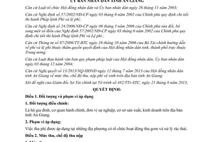 Quyết định 32/2013/QĐ-UBND mức thu chế độ thu nộp phí vệ sinh An Giang