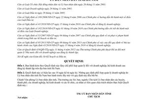 Quyết định 45/2013/QĐ-UBND phối hợp quản lý doanh nghiệp hộ kinh doanh Hà Nam