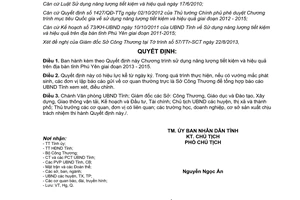 Quyết định 1495/QĐ-UBND chương trình sử dụng năng lượng tiết kiệm hiệu quả Phú Yên 2013 2015