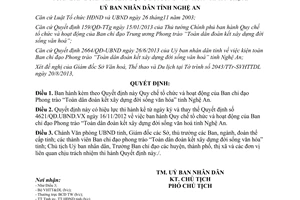 Quyết định 3909/QĐ.UBND 2013 Ban chỉ đạo Toàn dân đoàn kết xây dựng đời sống văn hóa Nghệ An