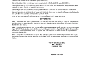 Quyết định 448/2013/QĐ-UBND Quy chế phối hợp công khai thủ tục hành chính Bắc Giang