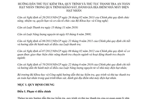 Thông tư 20/2013/TT-BKHCN kiểm tra thanh tra an toàn hạt nhân nhà máy điện hạt nhân