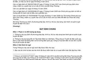 Văn bản hợp nhất 01/VBHN-BCT 2013 lập trình tự thủ tục xây dựng giá truyền tải điện