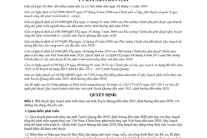 Quyết định 322/QĐ-UBND năm 2013 Quy hoạch phát triển thuỷ sản Tuyên Quang 2015