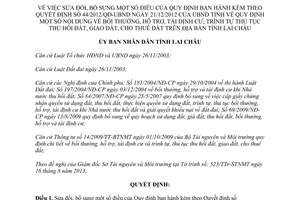 Quyết định 21/2013/QĐ-UBND sửa đổi 44/2012/QĐ-UBND bồi thường hỗ trợ tái định cư tỉnh Lai Châu