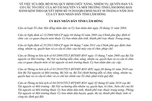 Quyết định 42/2013/QĐ-UBND chức năng tổ chức Sở Tài nguyên Môi trường Lâm Đồng