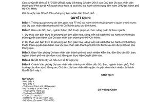 Quyết định 4915/QĐ-UBND 2013 đơn giản hóa thủ tục hành chính UBND Hồ Chí Minh