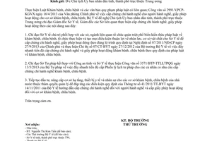 Công văn 6087/BYT-KCB 2013 cấp chứng chỉ hành nghề giấy phép hoạt động theo Luật Khám chữa bệnh