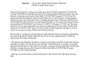 Công văn 7241/UBND-KT năm 2013 quản lý sử dụng xe ô tô công Hà Nội