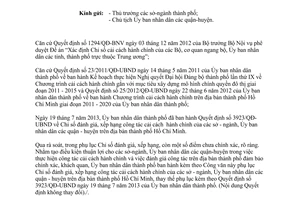 Công văn 4663/UBND-VX 2013 thay đổi phụ lục Chỉ số đánh giá công tác cải cách hành chính Hồ Chí Minh