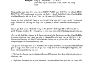 Công văn 5328/TCHQ-TXNK năm 2013 trị giá tính thuế hàng nhập khẩu