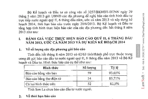 Công văn 6822/BKHĐT-ĐTNN năm 2013 đánh giá báo cáo đầu tư nước ngoài 6 tháng đầu