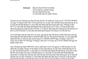 Công văn 7428/VP-TM năm 2013 kiểm tra rà soát xử lý tổng thể nhà đất Hồ Chí Minh