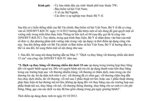 Công văn 5793/BYT-KHTC năm 2013 hướng dẫn bổ sung Thông tư liên tịch 04/2012/TTLT-BYT-BTC