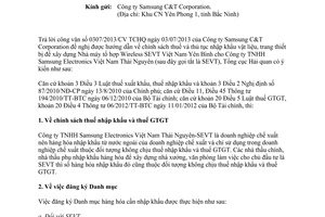 Công văn 12366/BTC-TCHQ 2013 thuế nhập khẩu giá trị gia tăng thủ tục hải quan doanh nghiệp chế xuất