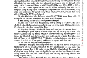 Công văn 3407/BNN-TCCB năm 2013 nâng bậc lương cán bộ công viên chức Bộ Nông nghiệp