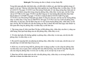 Công văn 12724/BTC-KHTC 2013 nhiệm vụ cấp bách phòng cháy chữa cháy cứu nạn cứu hộ