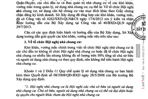 Công văn 7959/SXD-QLN&CS 2013 Hội nghị nhà chung cư sử dụng căn hộ chung cư Hồ Chí Minh