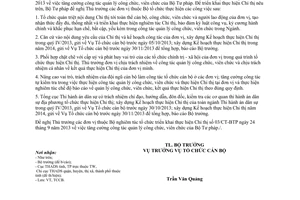 Công văn 6929/BTP-TCCB 2013 tăng cường quản lý công viên chức Bộ Tư pháp