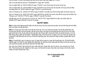 Quyết định 1467/2013/QĐ-UBND Bảng giá tối thiểu lệ phí trước bạ phương tiện vận tải Bắc Kạn