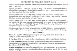 Quyết định 1952/QĐ-UBND năm 2013 hỗ trợ người có công với cách mạng nhà ở An Giang