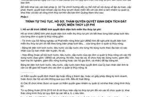 Hướng dẫn 1669/HD/STC-TCDN 2013 phát quyết toán cấp bù thủy lợi phí được miễn Quảng Nam