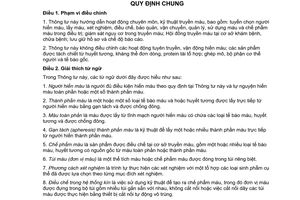 Thông tư 26/2013/TT- BYT năm 2013 hướng dẫn hoạt động truyền máu