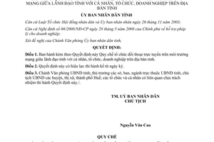 Quyết định 1834/QĐ-UBND 2013 đối thoại trực tuyến lãnh đạo tỉnh với cá nhân Thừa Thiên Huế