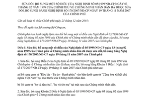 Nghị định 106/2013/NĐ-CP sửa đổi Nghị định 05/1999/NĐ-CP chứng minh nhân dân