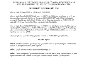 Quyết định 1382/QĐ-UBND năm 2013 Cộng tác viên kiểm tra hệ thống hóa văn bản Cà Mau