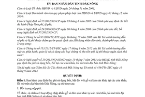 Quyết định 16/2013/QĐ-UBND phí sử dụng bến bãi gỗ lâm sản tại cửa khẩu lối mở Đắk Nông